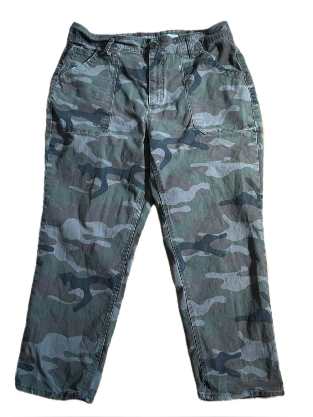 Womens Camouflage Pants Size 16 May Fit 14 High Rise Y2K Grunge Casual